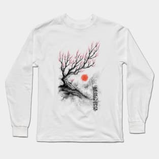 Sakura Sumi-e Long Sleeve T-Shirt